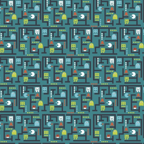 Drap Housse Enfant Motif Labyrinthe Rétro