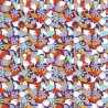 Drap Housse Motif Printanier Oiseaux & Fleurs