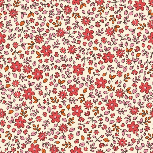Drap Housse Fleurs Vintage Rose & Corail