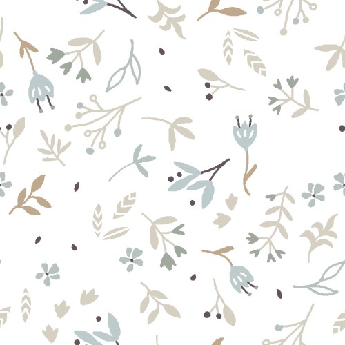 Drap Housse Botanique Pastel – Collection Douceur Naturelle