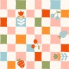 Drap Housse Motif Vichy Fruité et Floral