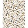 Drap Housse Fleur Sauvage Écru