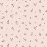 Drap Housse Fleurs Romantiques Rose Poudré
