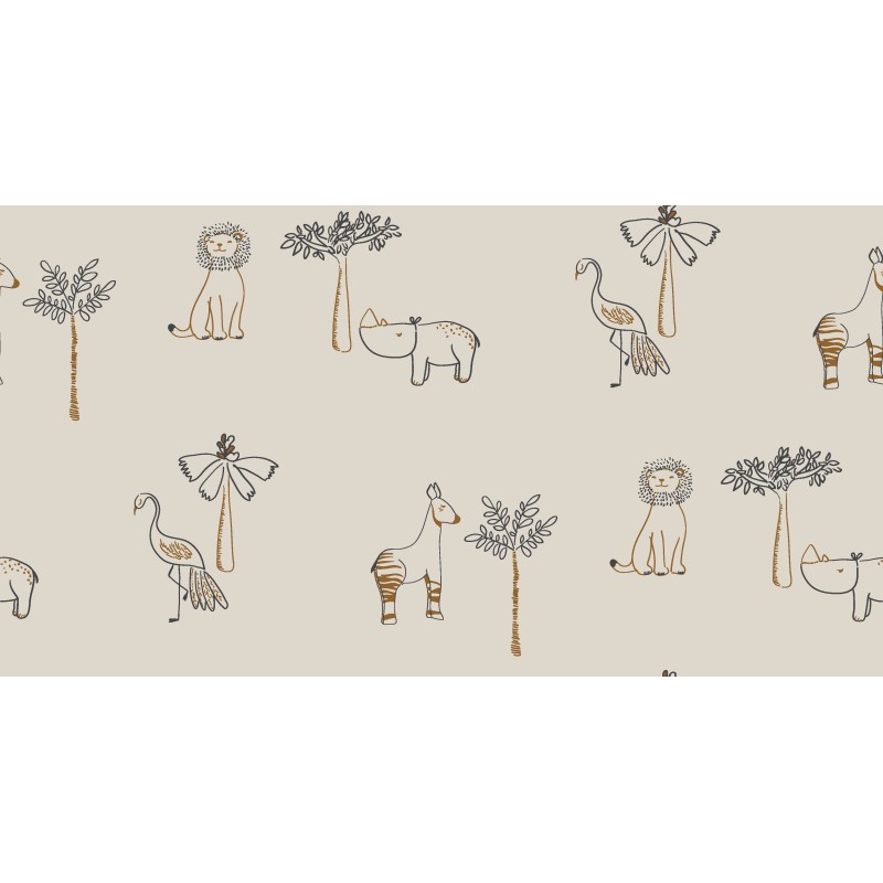 Drap Housse Safari Douceur – Motifs Animaux et Nature