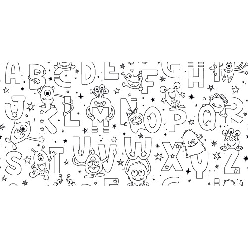 Drap Housse Alphabet Monstres – Édition Enfant Ludique