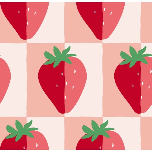 Drap Housse Fraise Douceur – Édition Gourmande