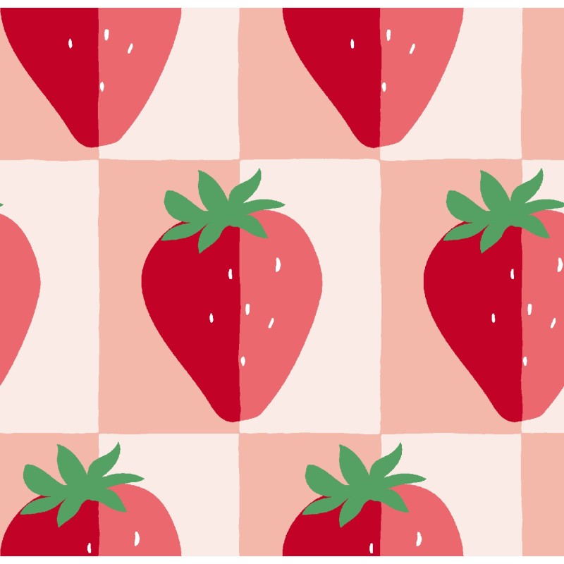 Drap Housse Fraise Douceur – Édition Gourmande